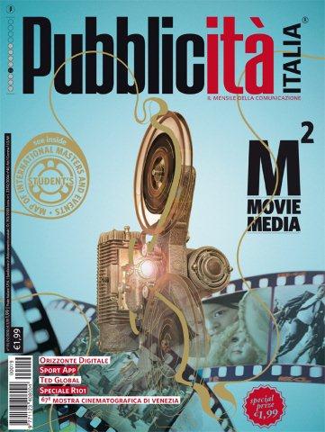 La copertina dedicata al cinema del numero di Pubblicità Italia di Settembre
